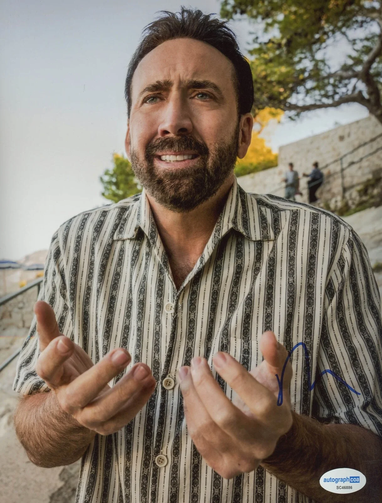 NICOLAS CAGE — Nicolas Cage signed "UNBEARABLE WEIGHT OF MASSIVE TALENT" 8x10 Photo d ACOA COA, изображение 3