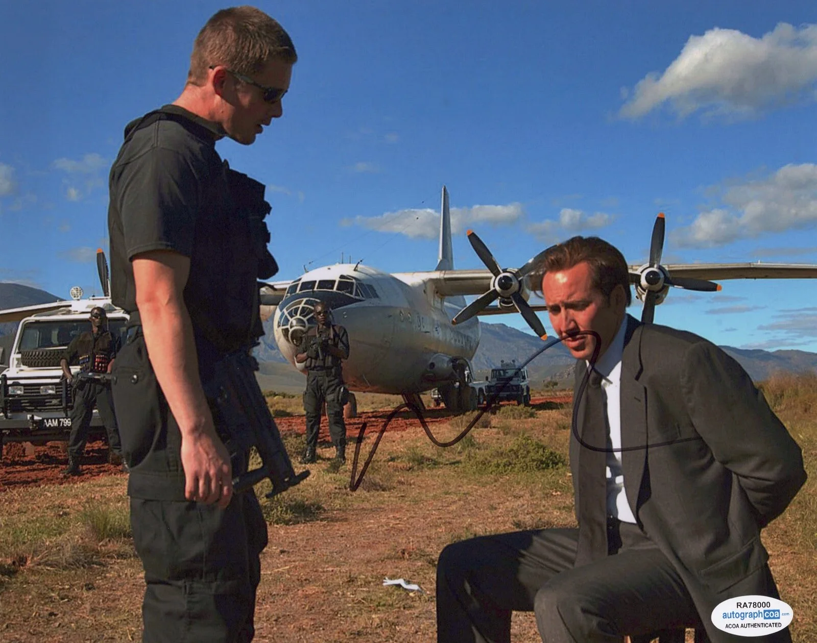 NICOLAS CAGE — Nicolas Cage signed LORD OF WAR 8x10 Photo EXACT PROOF Ethan Hawke Yuri ACOA COA, изображение 4