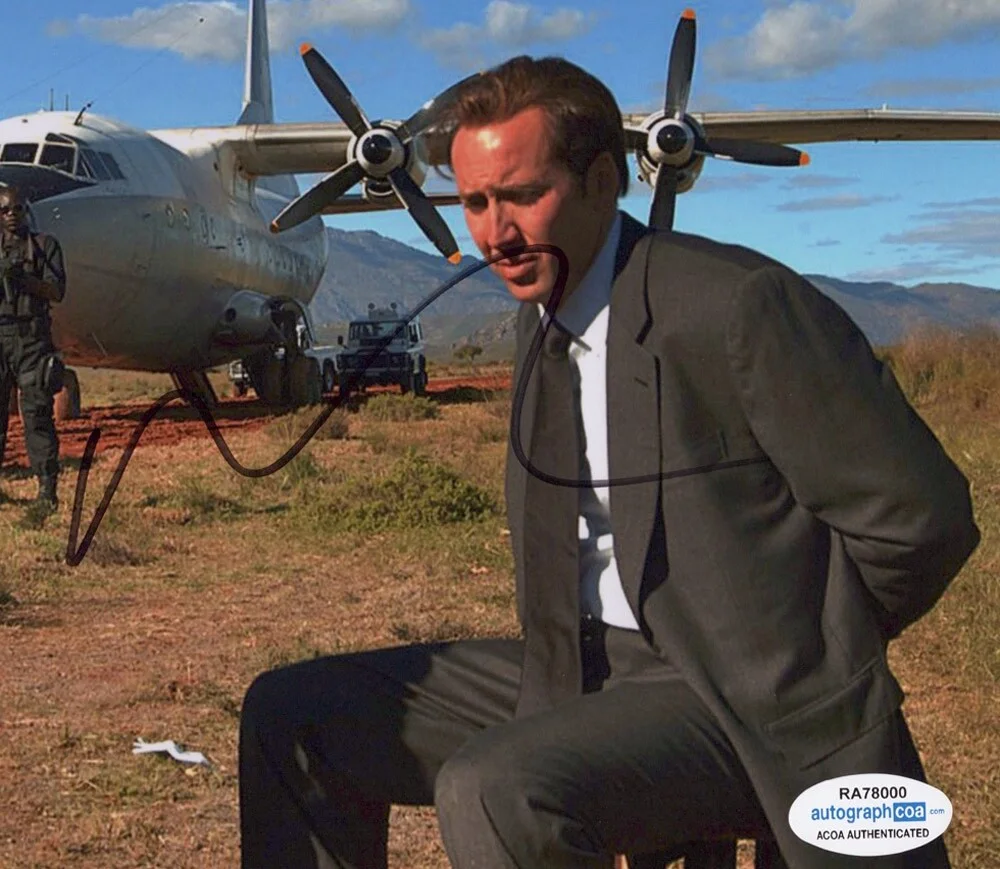 NICOLAS CAGE — Nicolas Cage signed LORD OF WAR 8x10 Photo EXACT PROOF Ethan Hawke Yuri ACOA COA, изображение 5