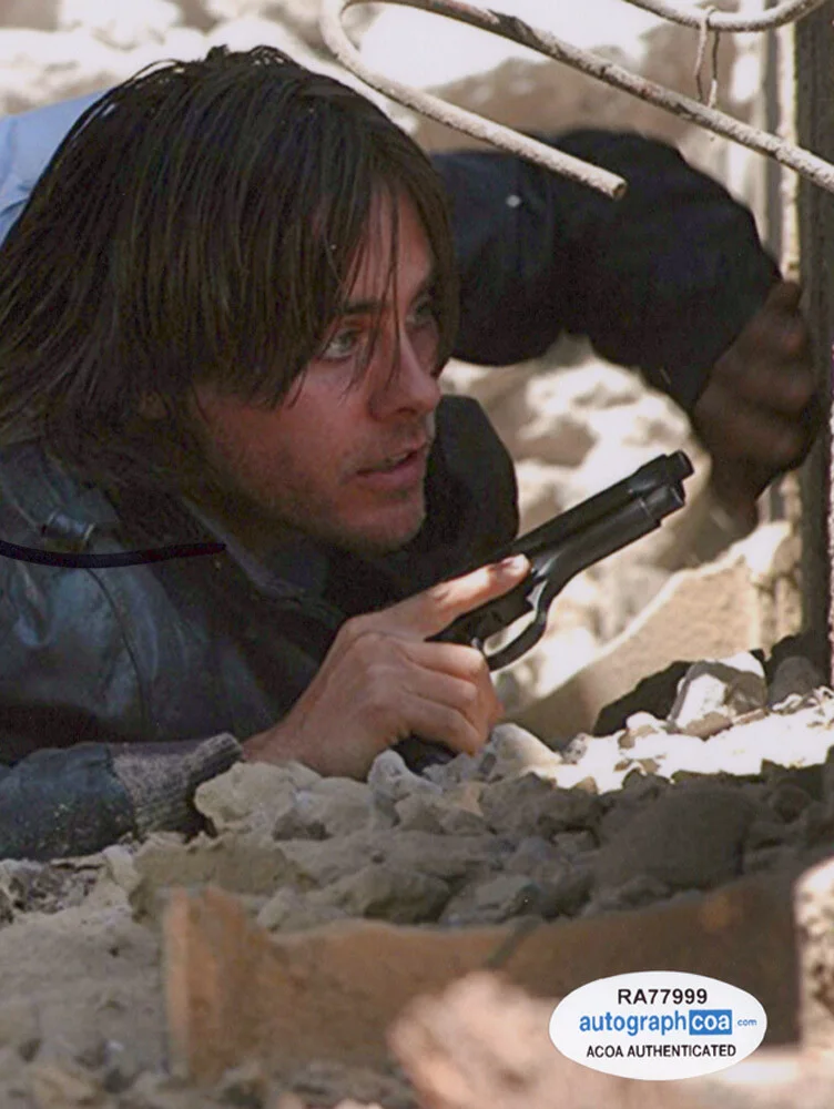 NICOLAS CAGE — Nicolas Cage signed "LORD OR WAR" 8x10 Photo h PROOF Jared Leto ACOA COA, изображение 5