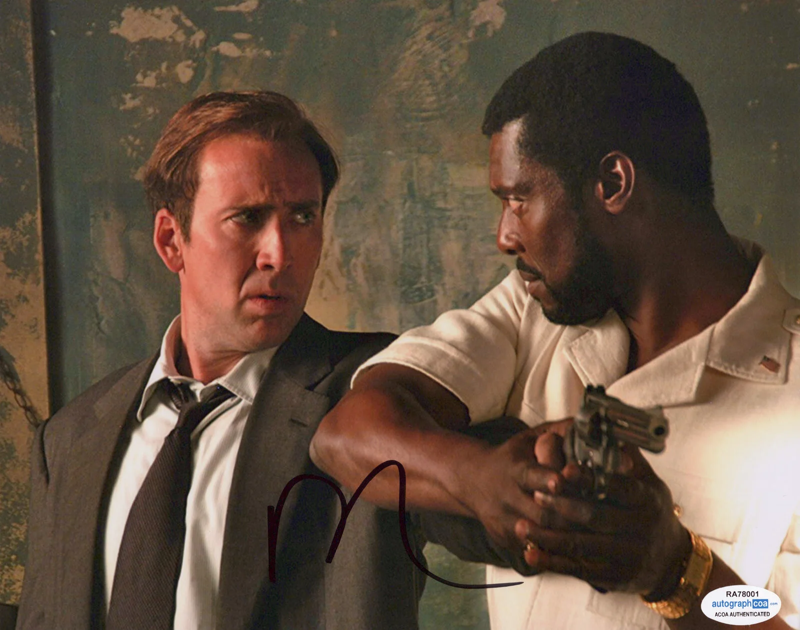 NICOLAS CAGE — Nicolas Cage signed "LORD OF WAR" 8x10 Photo i Autographed PROOF Yuri ACOA COA, изображение 3