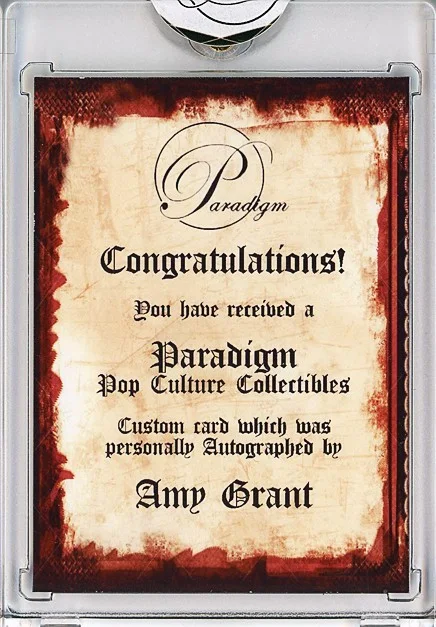 Amy Grant — -AMY GRANT- 1991 PRO SET SUPERSTARS Signed/Autograph/Auto MUSICARDS Music Card, изображение 2