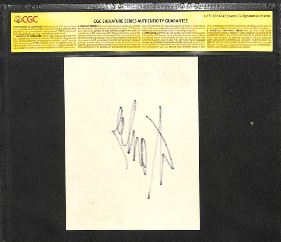 Signed Stan Lee Avengers DR DOOM Marvel Comics '65 Stationary Autograph Auto CGC, image 4