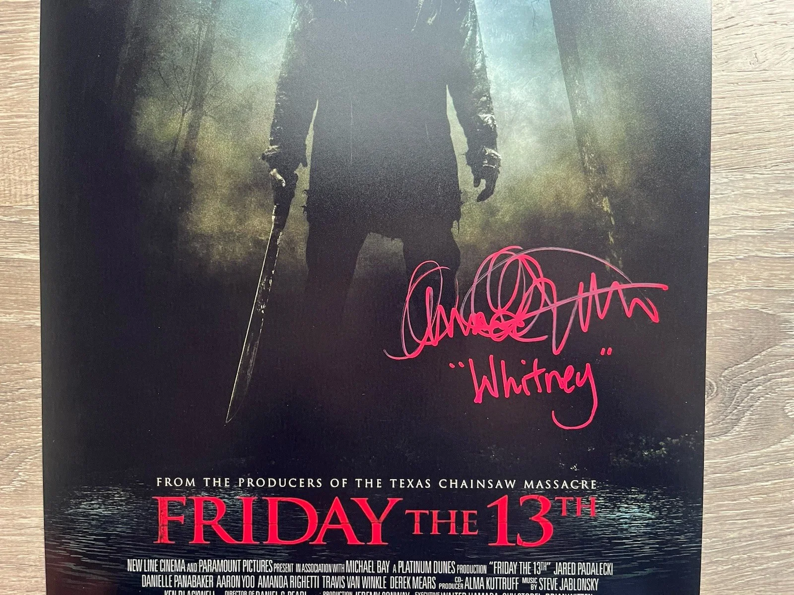 Amanda Righetti Jonathan Sadowski Signed Friday The 13th 11x17 Photo JSA COA F13, изображение 4