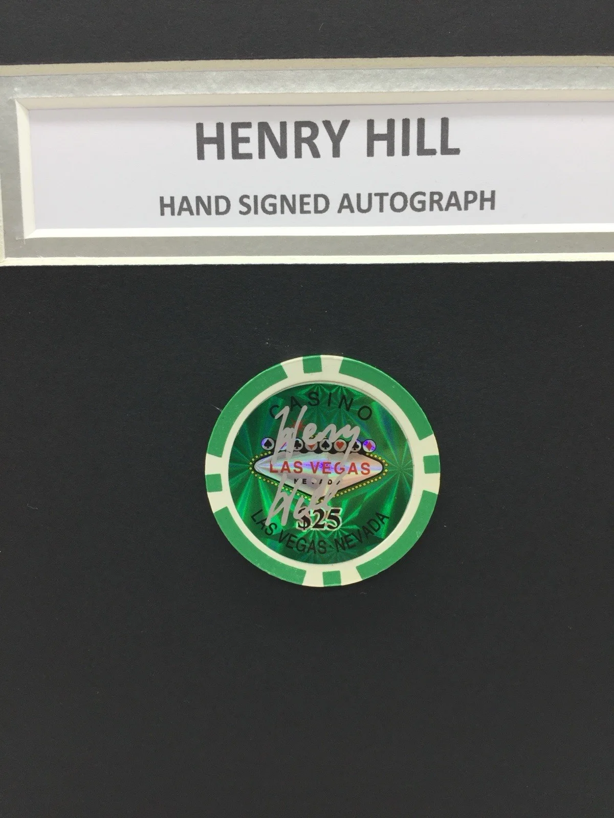 RARE Henry Hill Goodfellas Signed Photo Display + COA AUTOGRAPH MAFIA MOB CRIME, image 3