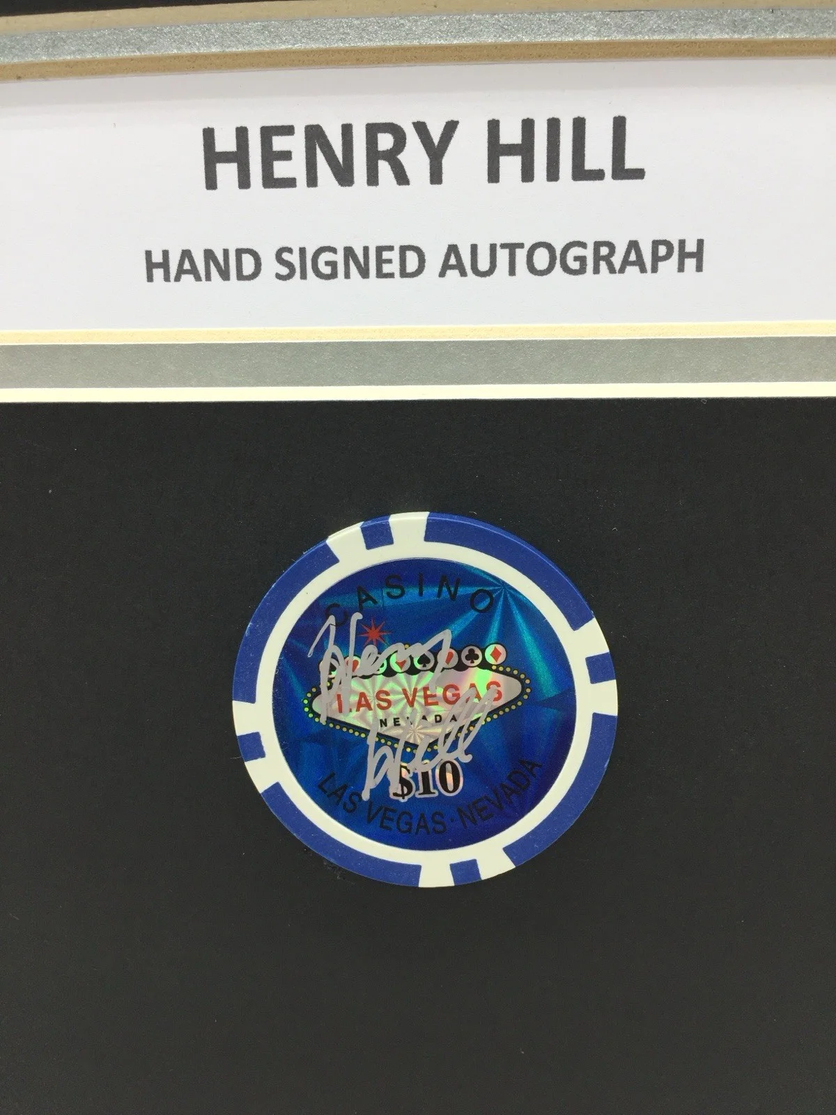 RARE Henry Hill Goodfellas Signed Photo Display + COA AUTOGRAPH MAFIA MOB CRIME, image 3