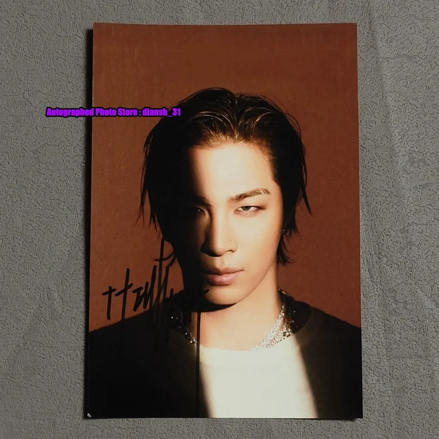 TAEYANG — Signed - TAEYANG Autographed Photo 4*6 KPOP BIGBANG exclusive photograph, изображение 3