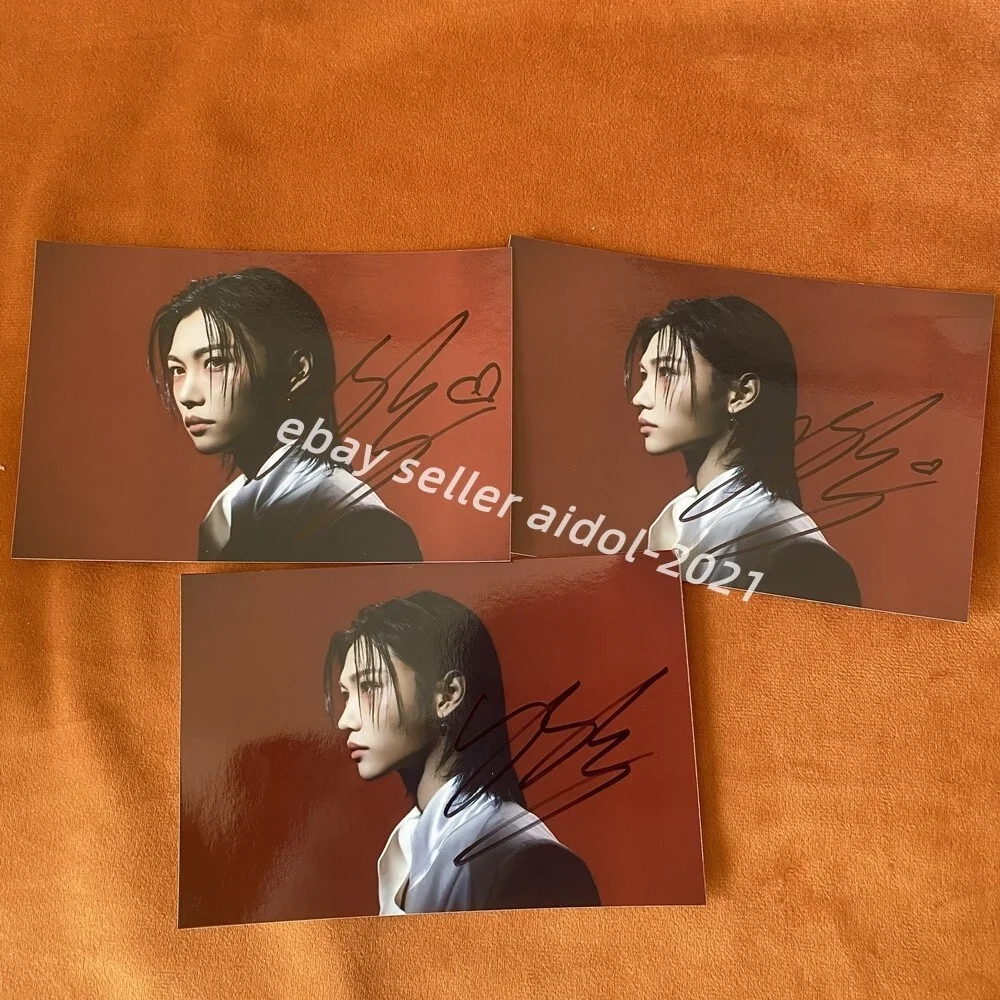 Stray Kids FELIX Felix Photo Autographed Signed K-POP Collection 4*6 2025A, изображение 2