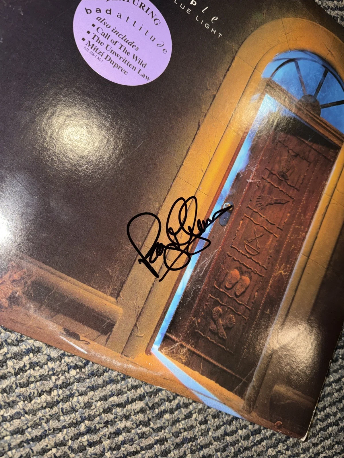 Roger Glover Deep Purple House Of Blue Light Signed Autographed Vinyl Record JSA, изображение 2