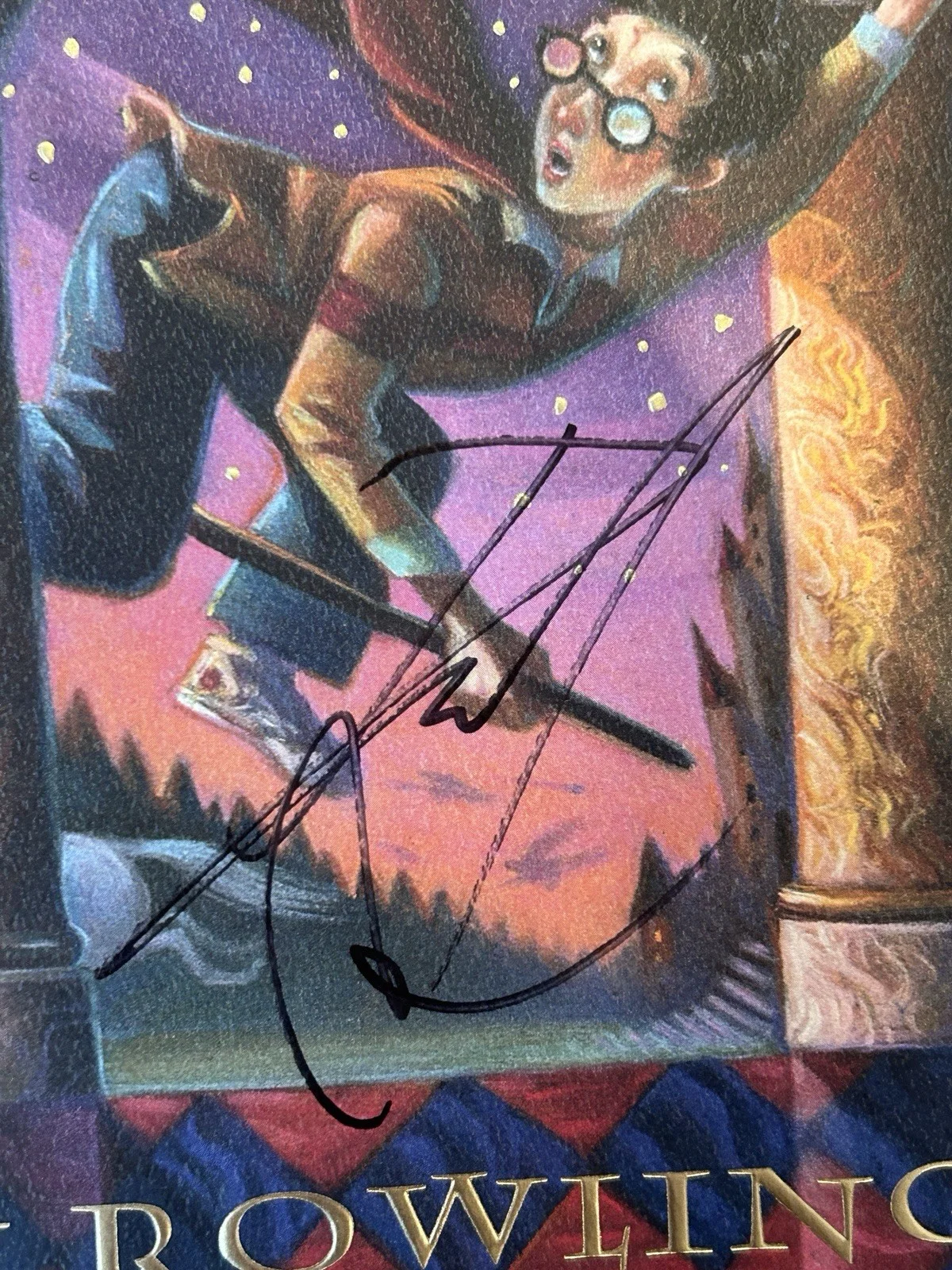 Daniel Radcliffe — Daniel Radcliffe Signed Harry Potter Sorcerer's Stone Book Autograph Beckett COA, изображение 2