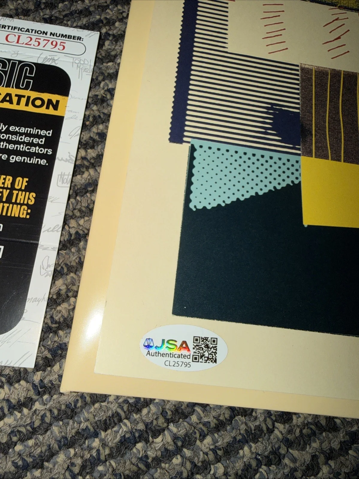 Alex Lifeson of RUSH Signed Autographed Self Titled Vinyl Record & Insert W/ JSA, изображение 3