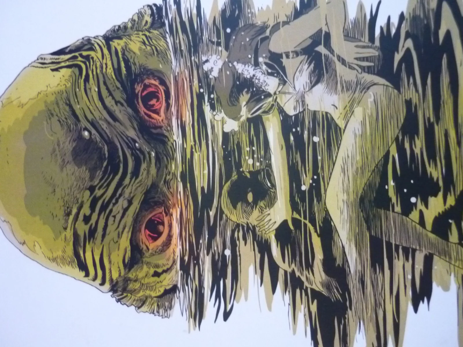a4 Framed mounted poster creature from the black lagoon universal international, image 2