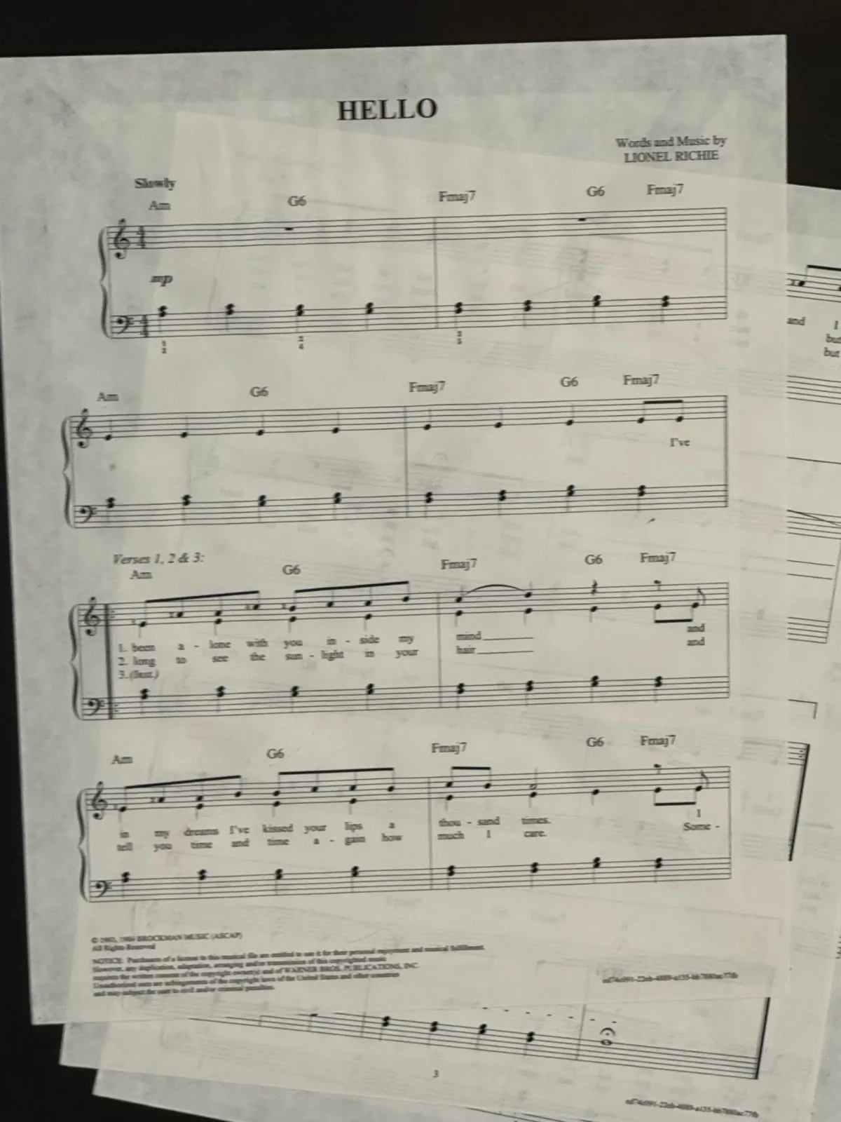 Lionel Richie Autographed “Hello” Framed Display Signed Photo & Sheet Music LOA, изображение 4