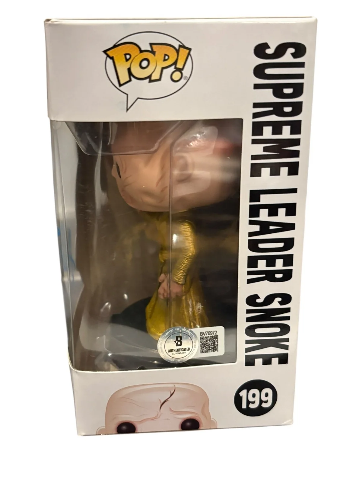Andy Serkis — Andy Serkis Signed Autograph Star Wars Funko Pop 199 Snoke Authentic Beckett BAS, изображение 2