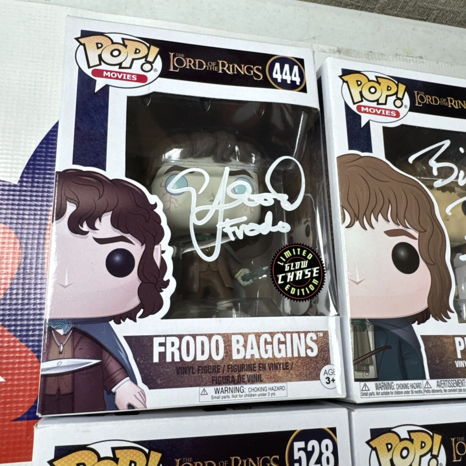 ELIJAH WOOD — Lord Of The Rings SIGNED POP FUNKO FIGURE Baggins Took Gamgee BrandyBuck JSA, изображение 2