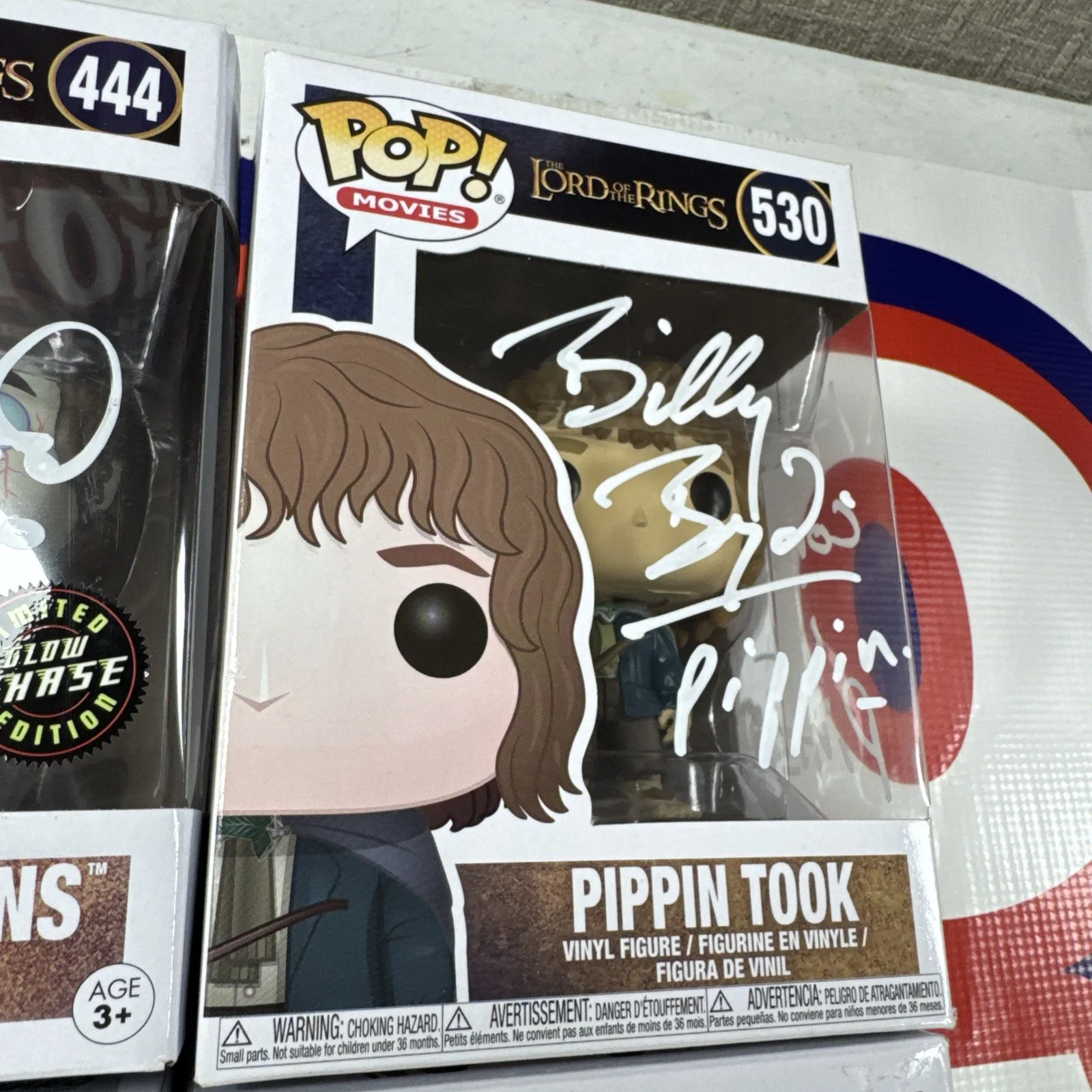 ELIJAH WOOD — Lord Of The Rings SIGNED POP FUNKO FIGURE Baggins Took Gamgee BrandyBuck JSA, изображение 3