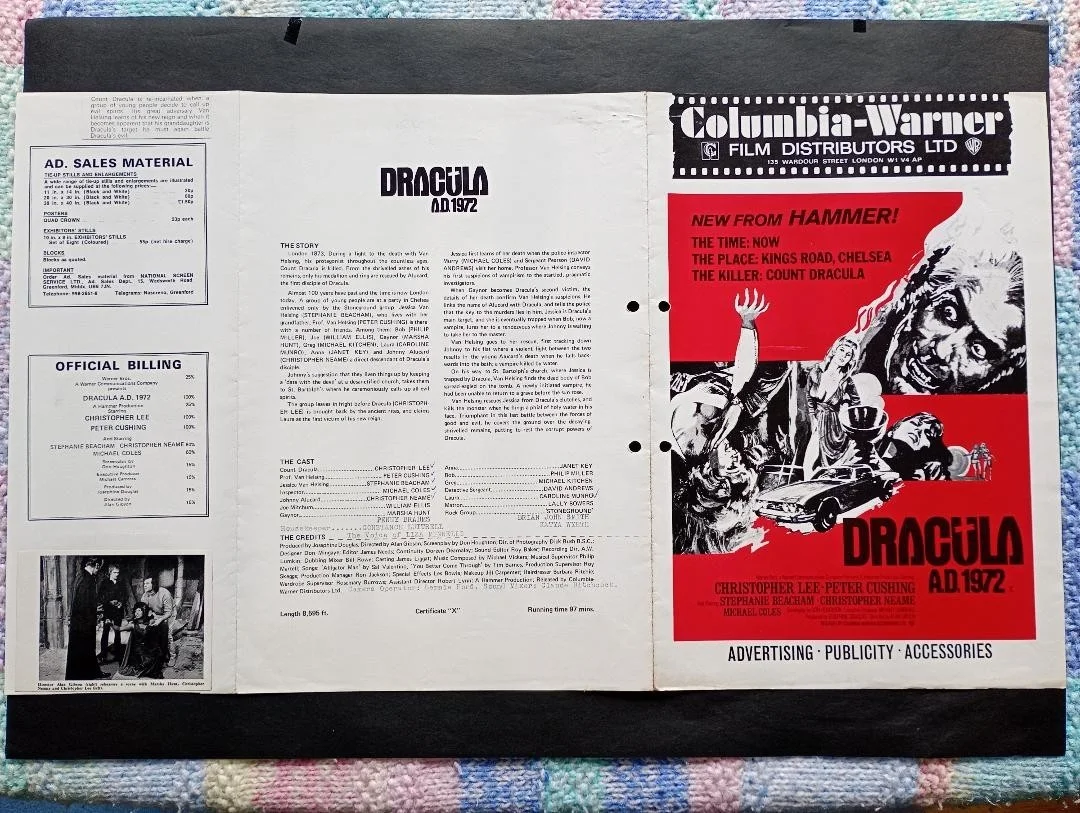 DRACULA AD 1972 pressbook, image 3