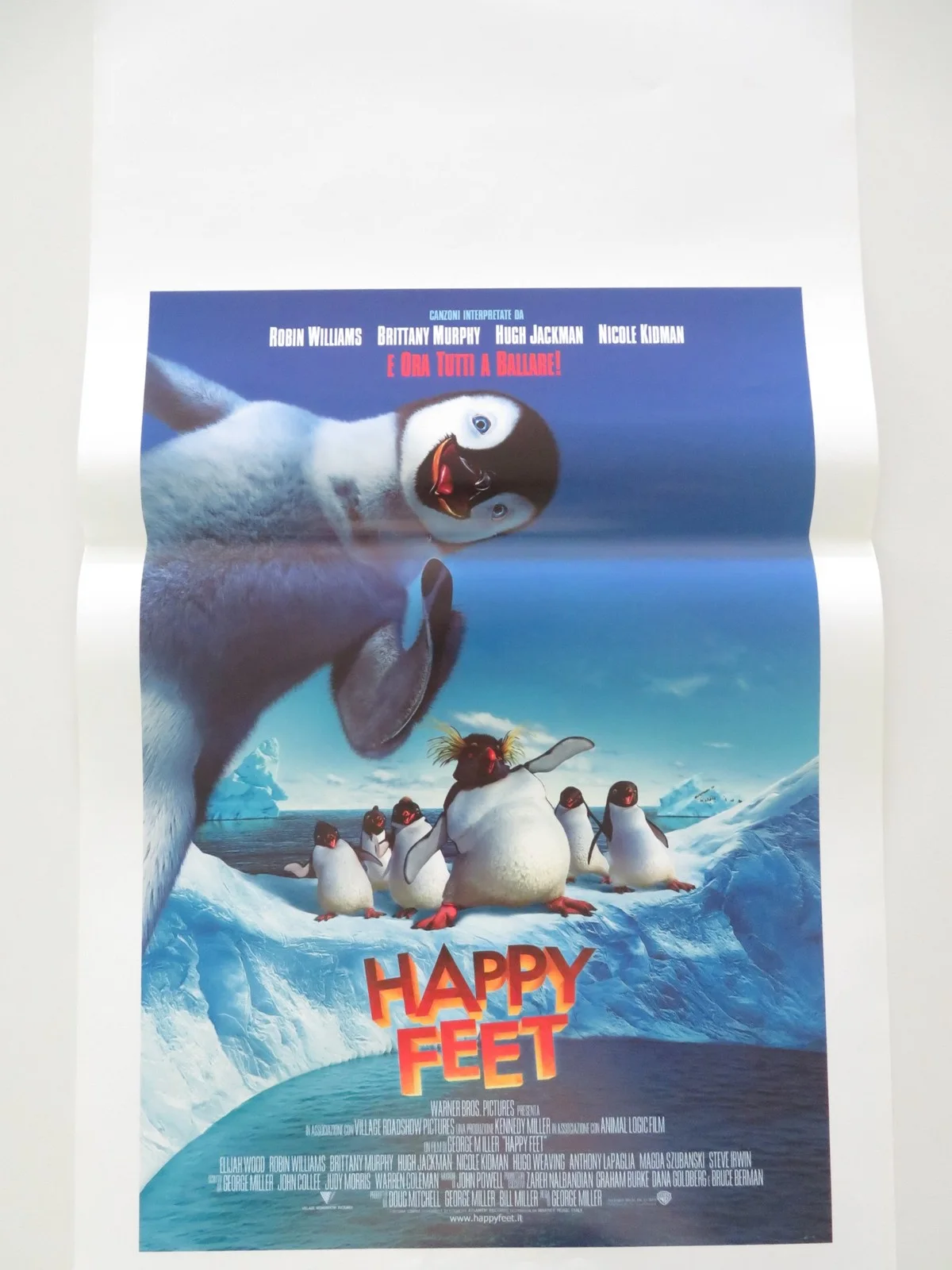 Happy Feet ITALIAN LOCANDINA POSTER Robin Williams Elijah Wood 2006, изображение 3