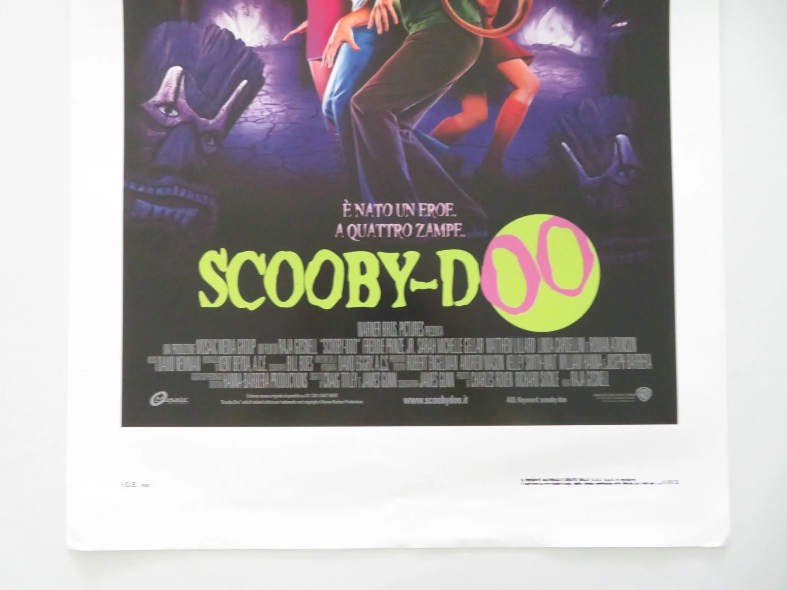 Scooby-doo ITALIAN LOCANDINA POSTER Freddie Prinze Jr. Michelle Gellar 2002, изображение 4
