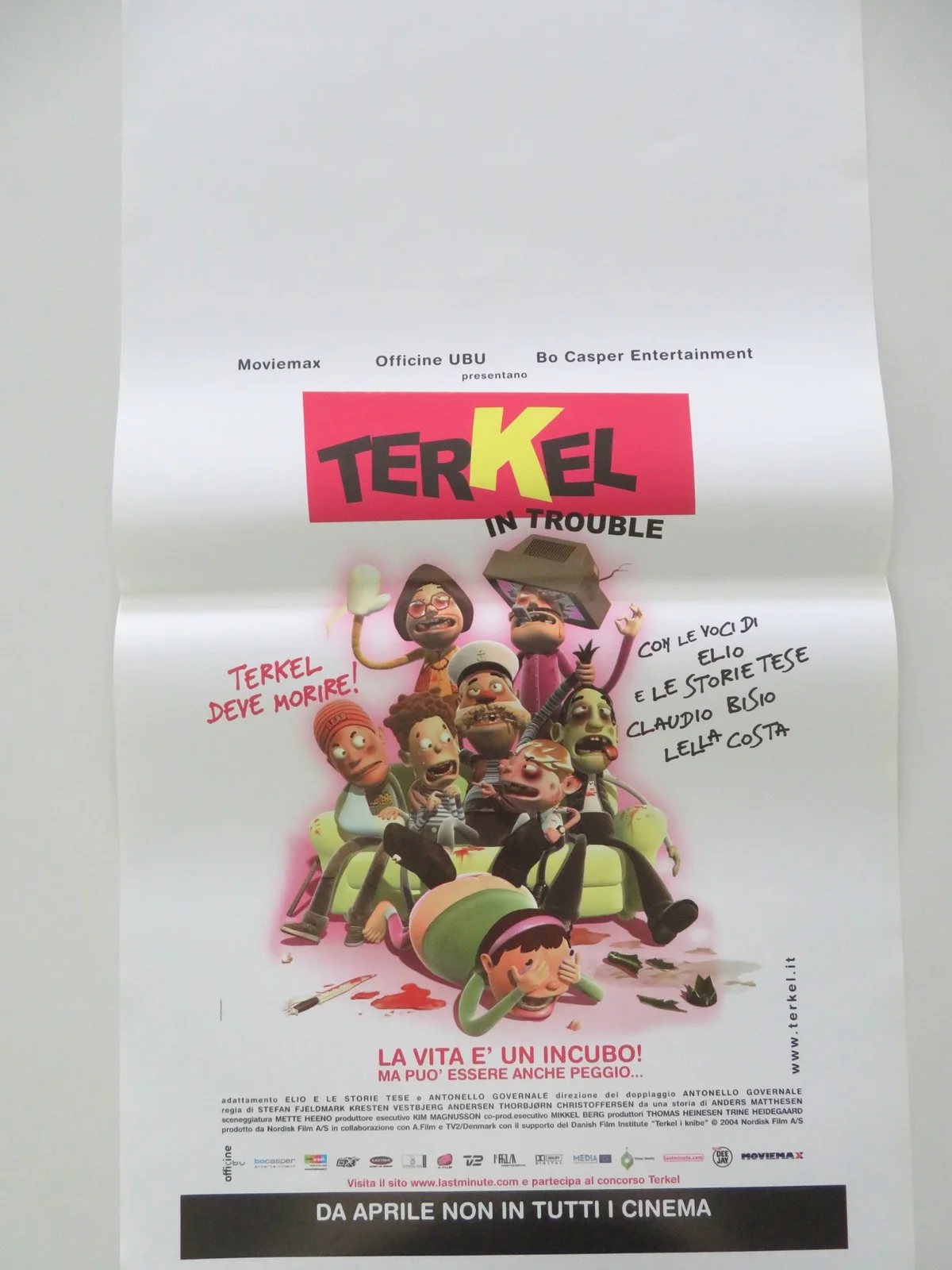 Terkel In Trouble ITALIAN LOCANDINA POSTER Anders Matthesen Bill Bailey 2004, image 3