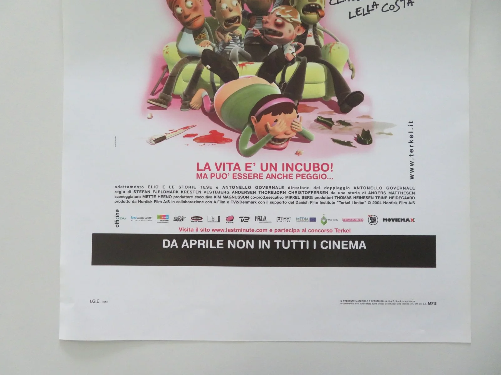 Terkel In Trouble ITALIAN LOCANDINA POSTER Anders Matthesen Bill Bailey 2004, image 4
