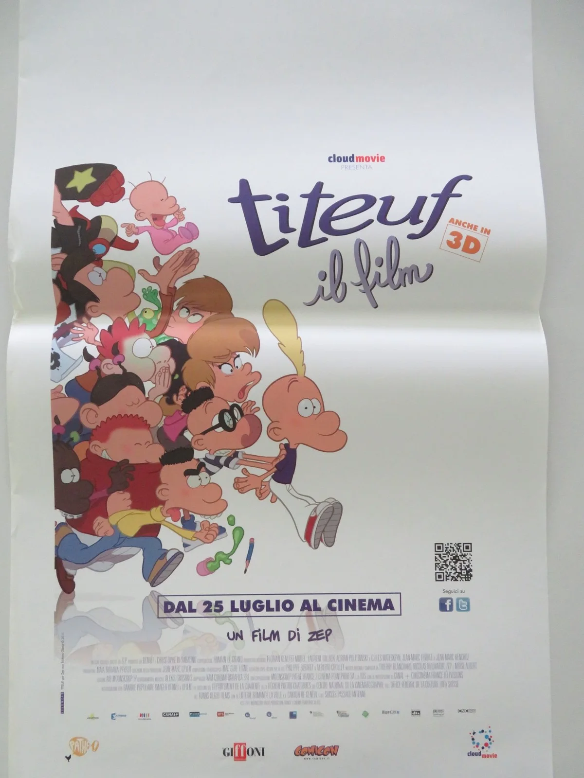 Titeuf: The Movie ITALIAN LOCANDINA POSTER Donald Reignoux Melanie Bernier 2011, изображение 3