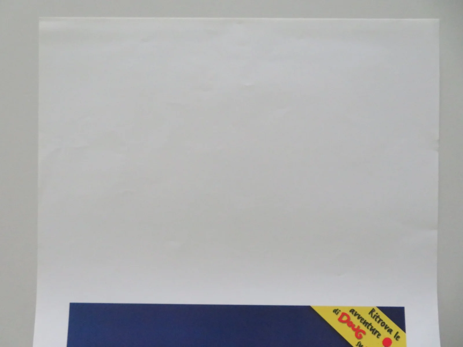 Doug's 1st Movie ITALIAN LOCANDINA POSTER Disney Thomas Lyons Fred Newman 1999, изображение 2