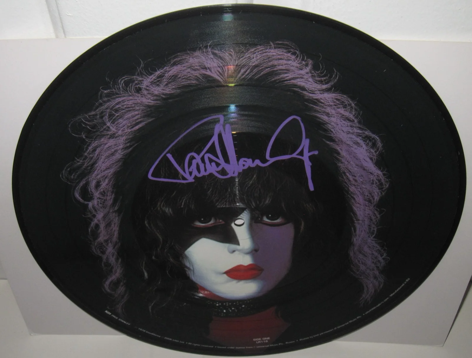 PAUL STANLEY SIGNED KISS PICTURE DISC ALBUM VINYL SOLO ROCK AUTOGRAPH JSA CERT, изображение 4