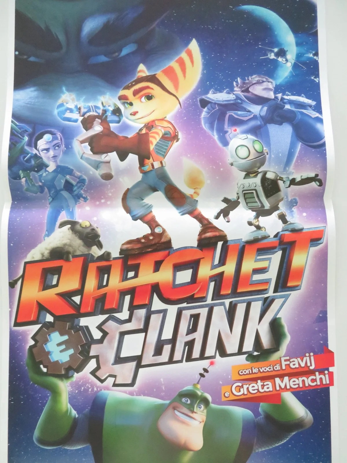Ratchet & Clank ITALIAN LOCANDINA POSTER Paul Giamatti John Goodman 2016, изображение 3