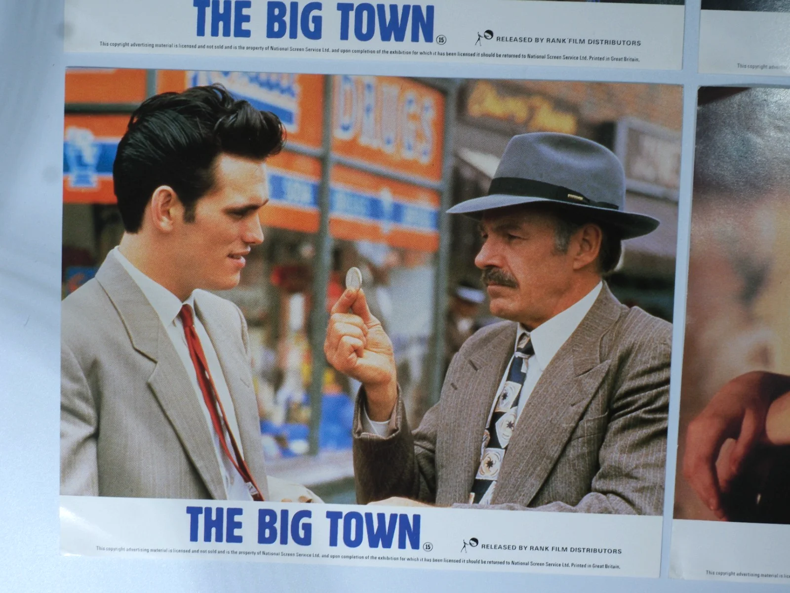Vintage The Big Town x4 Lobby Card Set Matt Dillon 1987, изображение 2
