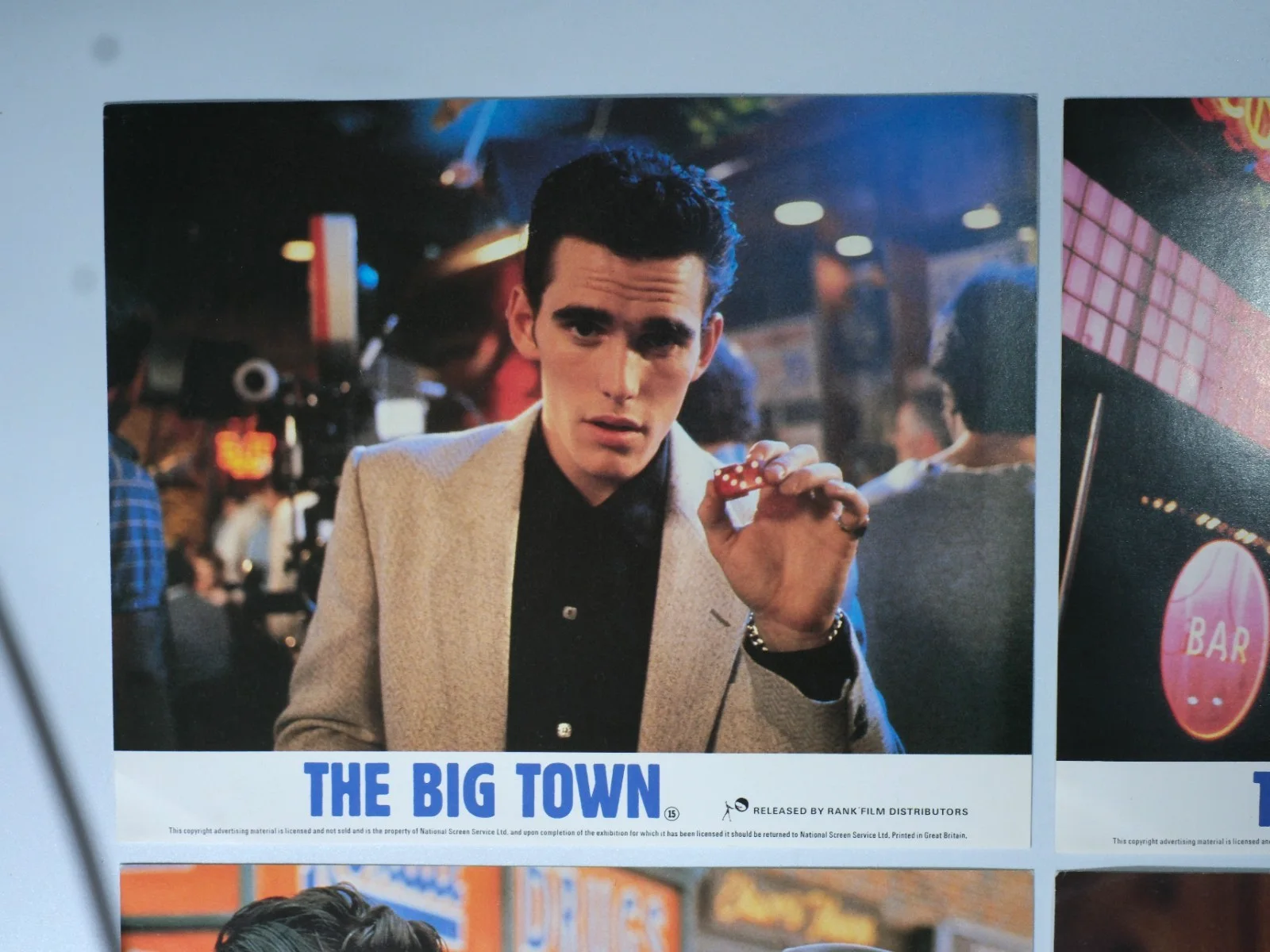 Vintage The Big Town x4 Lobby Card Set Matt Dillon 1987, изображение 3