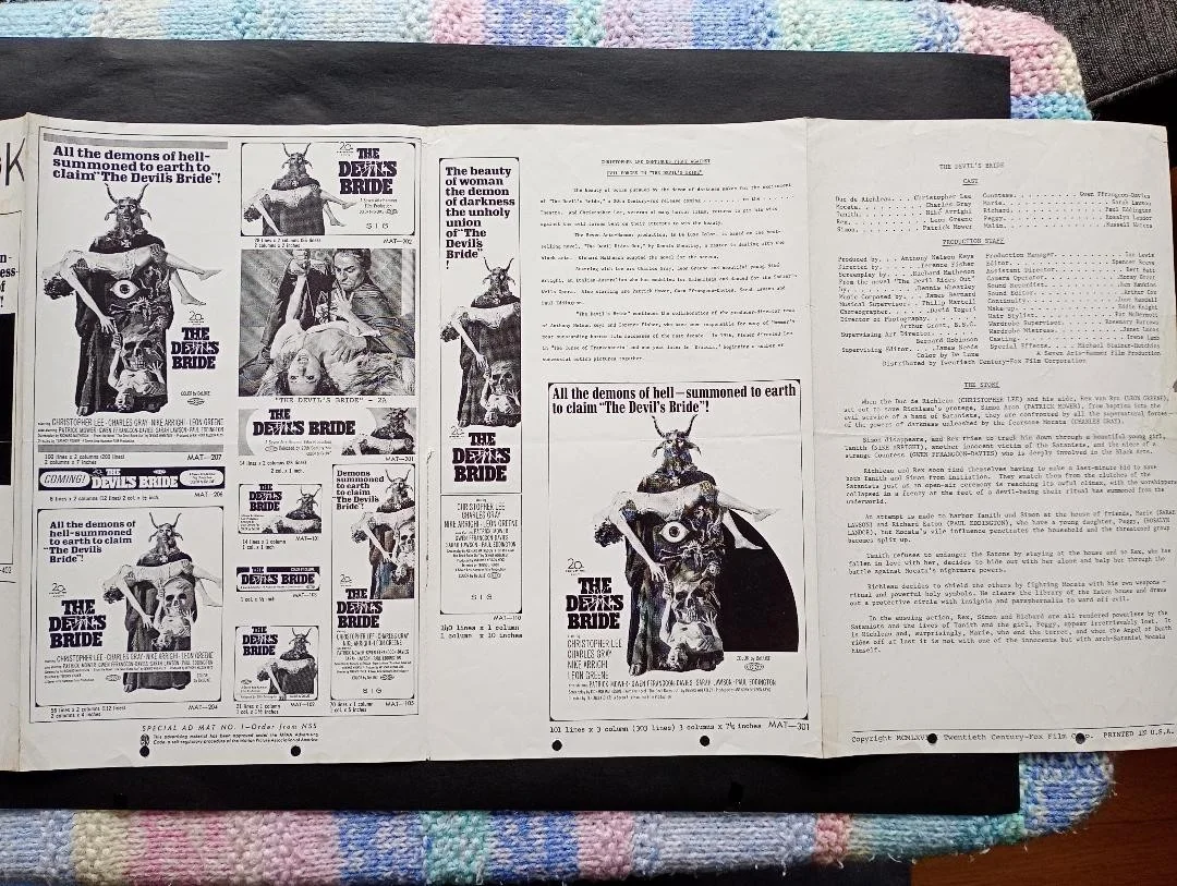 THE DEVIL'S BRIDE pressbook, image 2