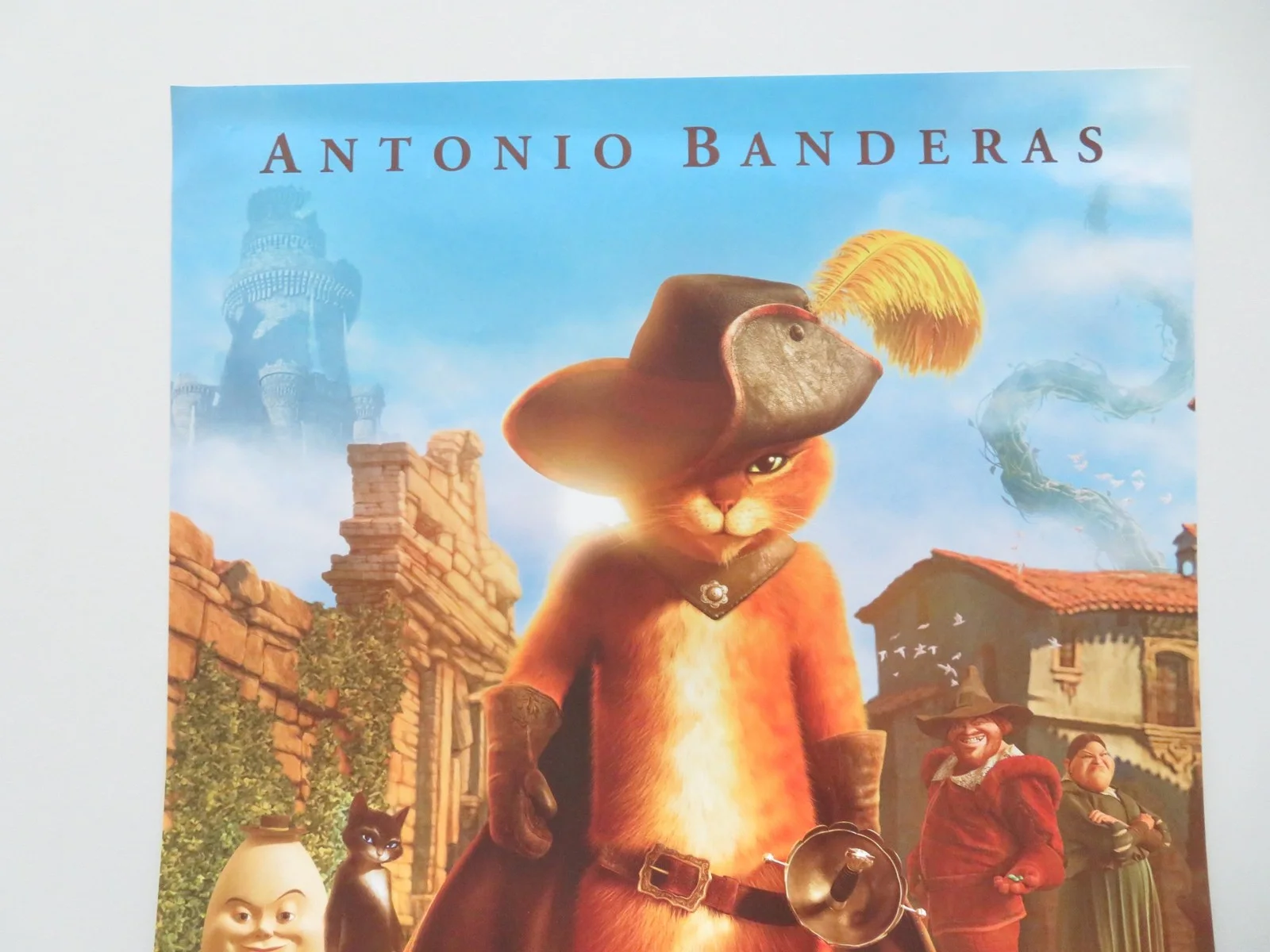 Puss In Boots ITALIAN LOCANDINA POSTER Antonio Banderas Salma Hayek 2011, изображение 2