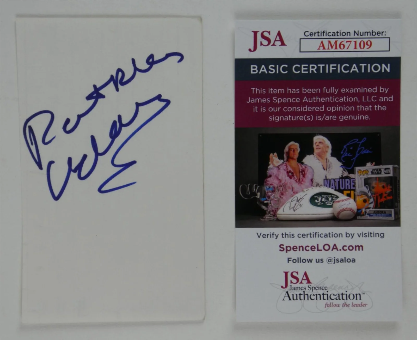 Patricia Velasquez — Patricia Velasquez Signed 3x5 Index Card Autographed The Mummy JSA COA