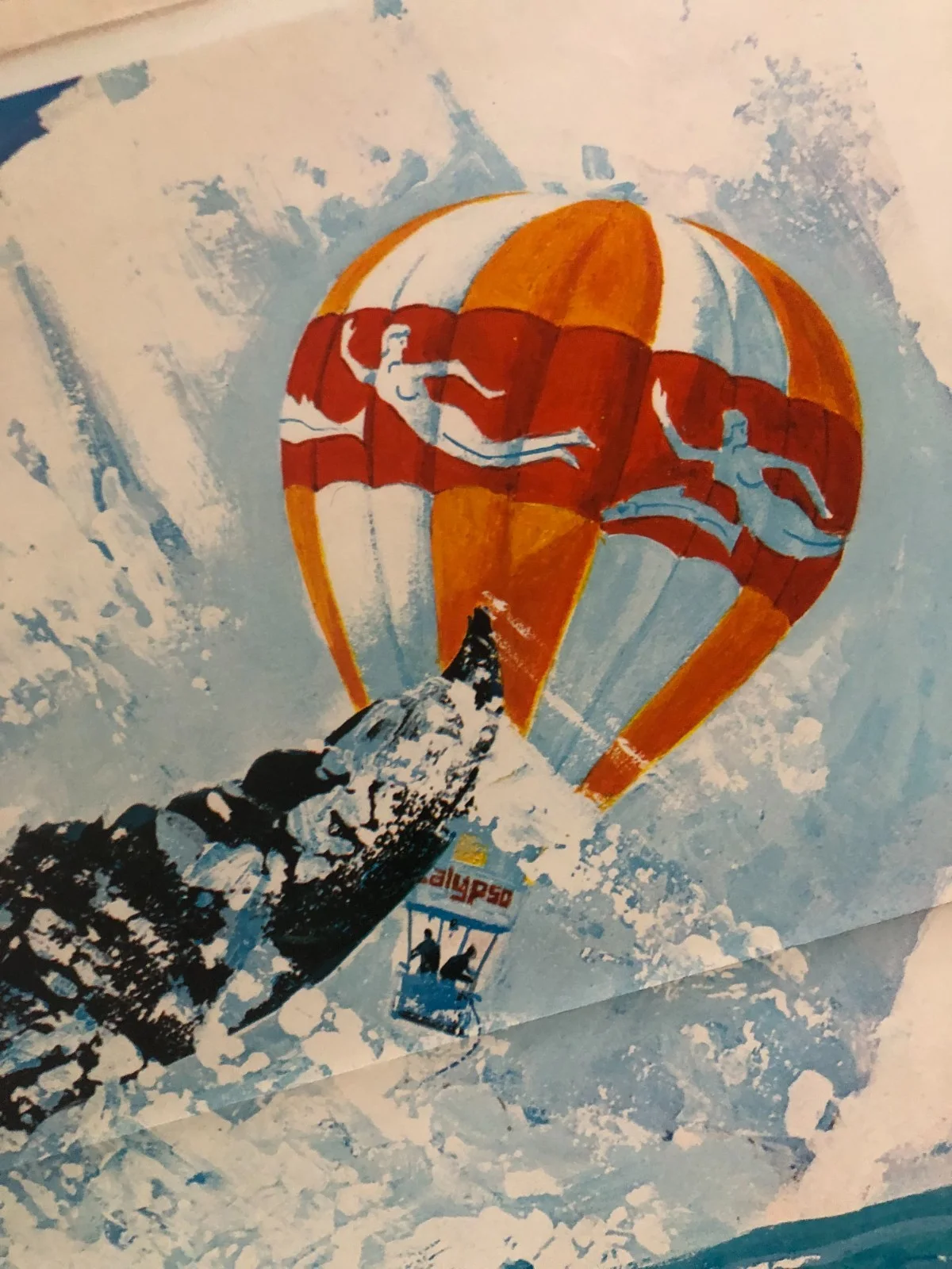 1976 MOVIE POSTER JACQUES COUSTAU VOYAGE TO THE EDGE OF THE WORLD ORIGINAL USA, изображение 2