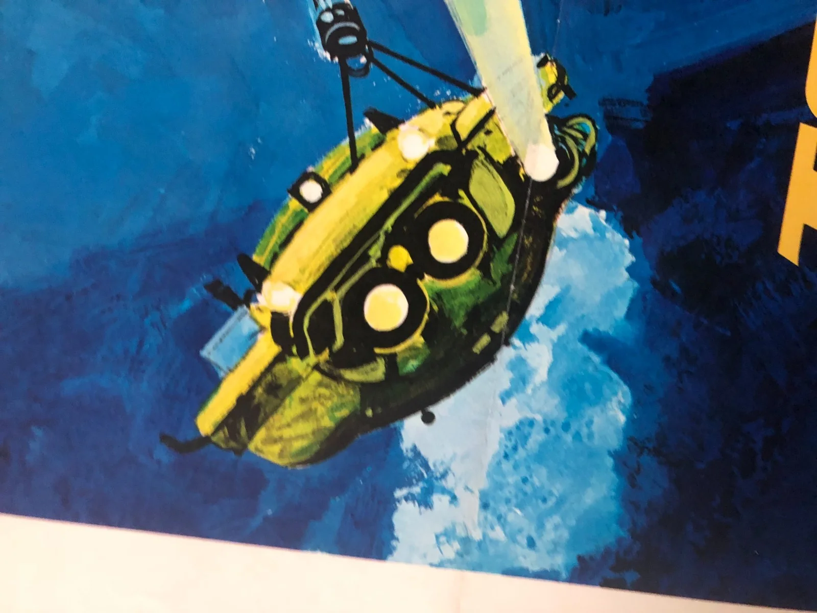 1976 MOVIE POSTER JACQUES COUSTAU VOYAGE TO THE EDGE OF THE WORLD ORIGINAL USA, изображение 3