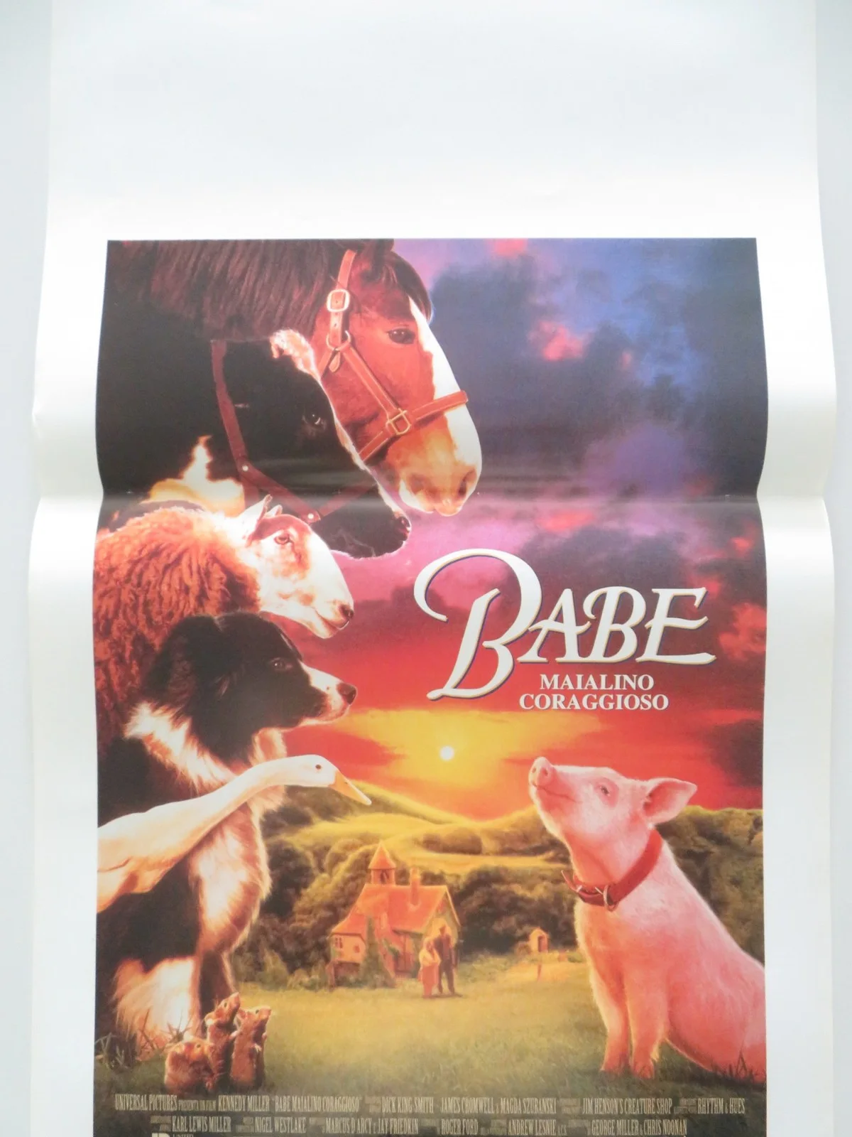 Babe ITALIAN LOCANDINA POSTER Christine Cavanaugh Miriam Margolyes 1995, изображение 3