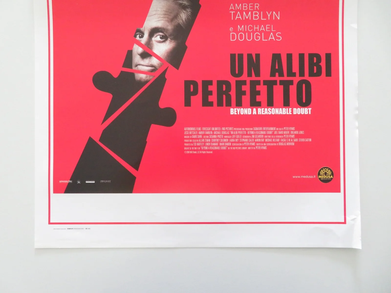 Beyond A Reasonable Doubt ITALIAN LOCANDINA POSTER DOUGLAS JESSE METCALFE 2009, изображение 4