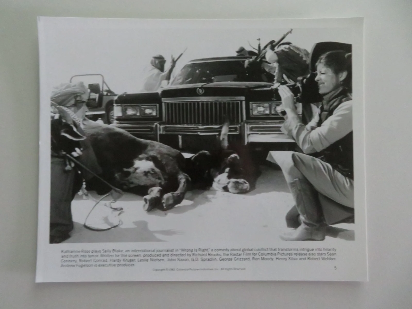 Wrong Is Right - C MOVIE STILL PHOTO LOT OF 7 SEAN CONNERY LESLIE NIELSEN 1982, изображение 3