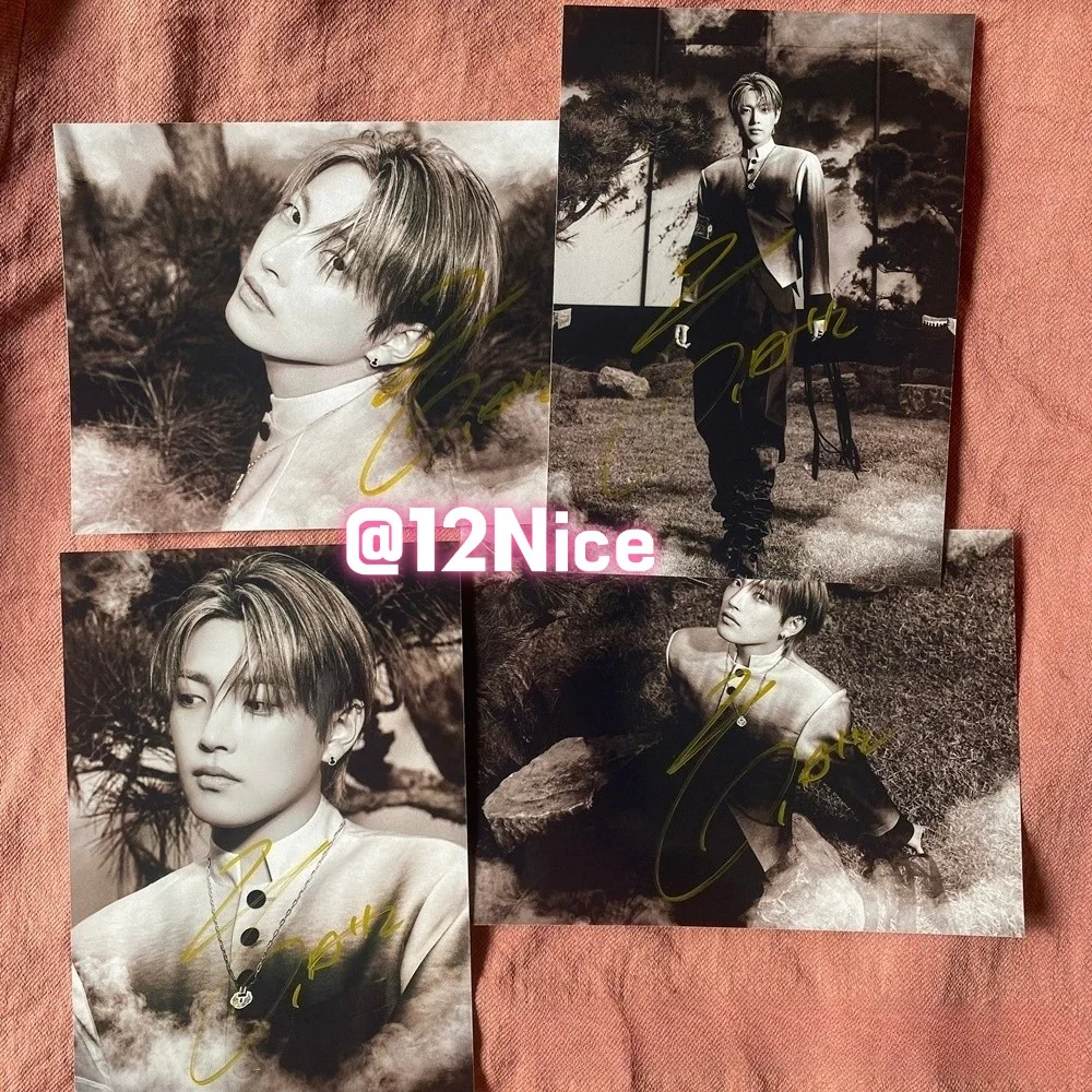 ATEEZ Hongjong Autographed Photo Golden Hour Part4 4*6 KPOP Collection 2026 #Nic, изображение 2
