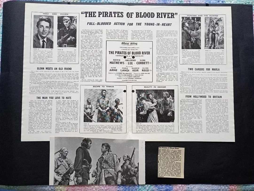 PIRATES OF BLOOD RIVER pressbook, image 2