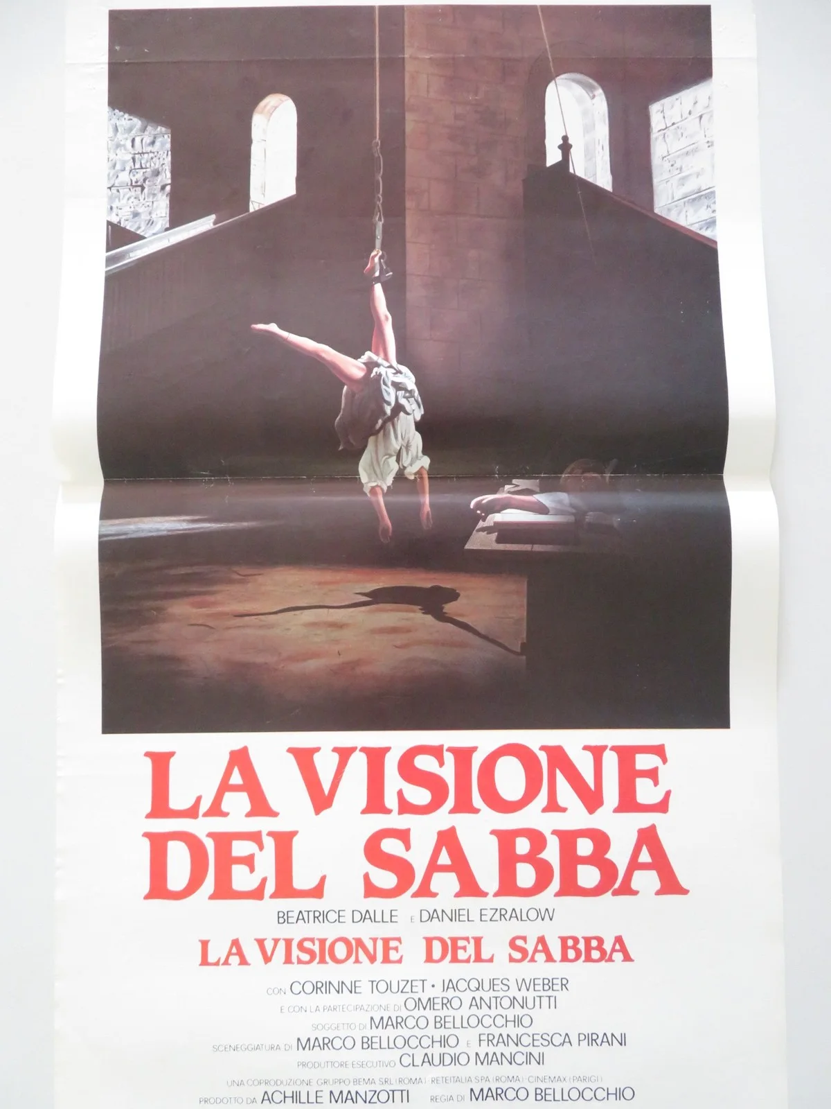 La Visione Del Sabba- B ITALIAN LOCANDINA POSTER DALLE DANIEL EZRALOW 1988, изображение 3