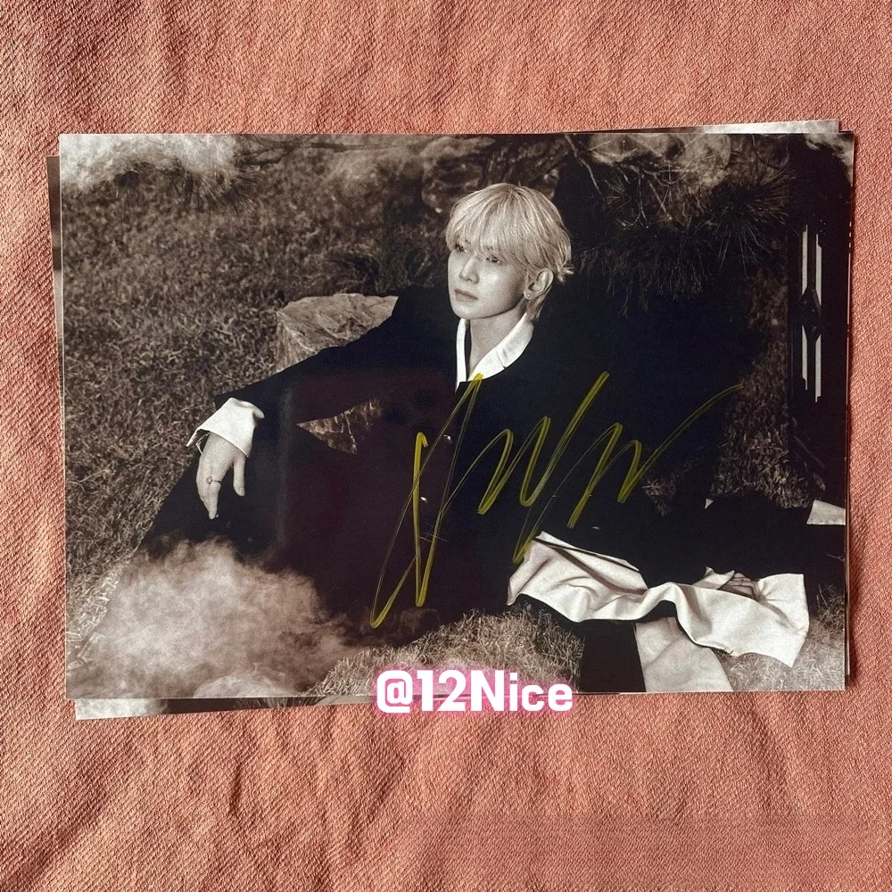 ATEEZ Yeosang Autographed Photo Golden Hour Part4 4*6 KPOP Collection 2026 #Nice, изображение 2