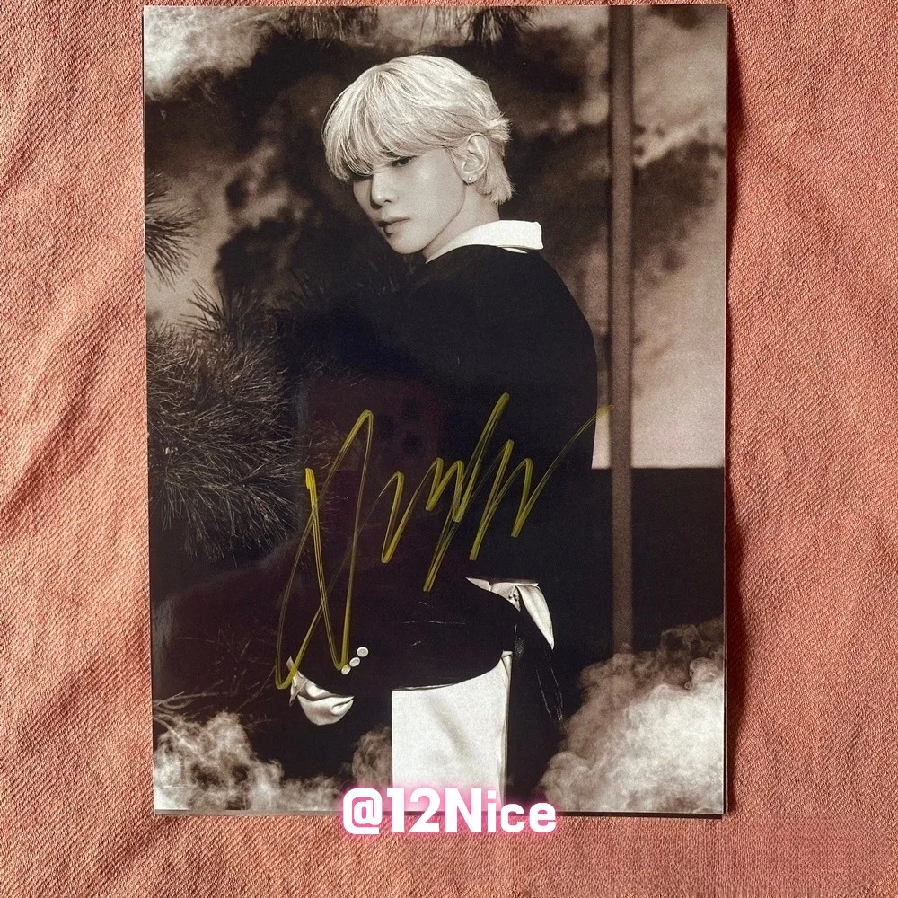 ATEEZ Yeosang Autographed Photo Golden Hour Part4 4*6 KPOP Collection 2026 #Nice, изображение 4