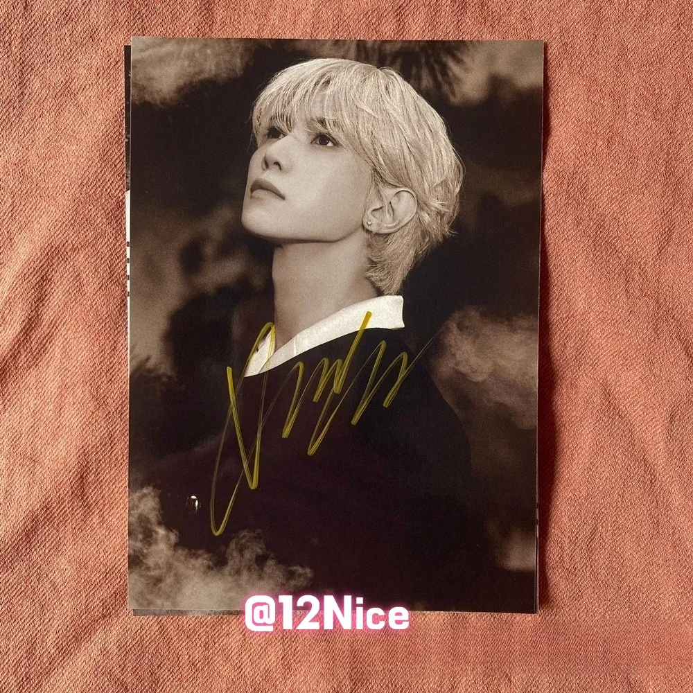 ATEEZ Yeosang Autographed Photo Golden Hour Part4 4*6 KPOP Collection 2026 #Nice, изображение 5
