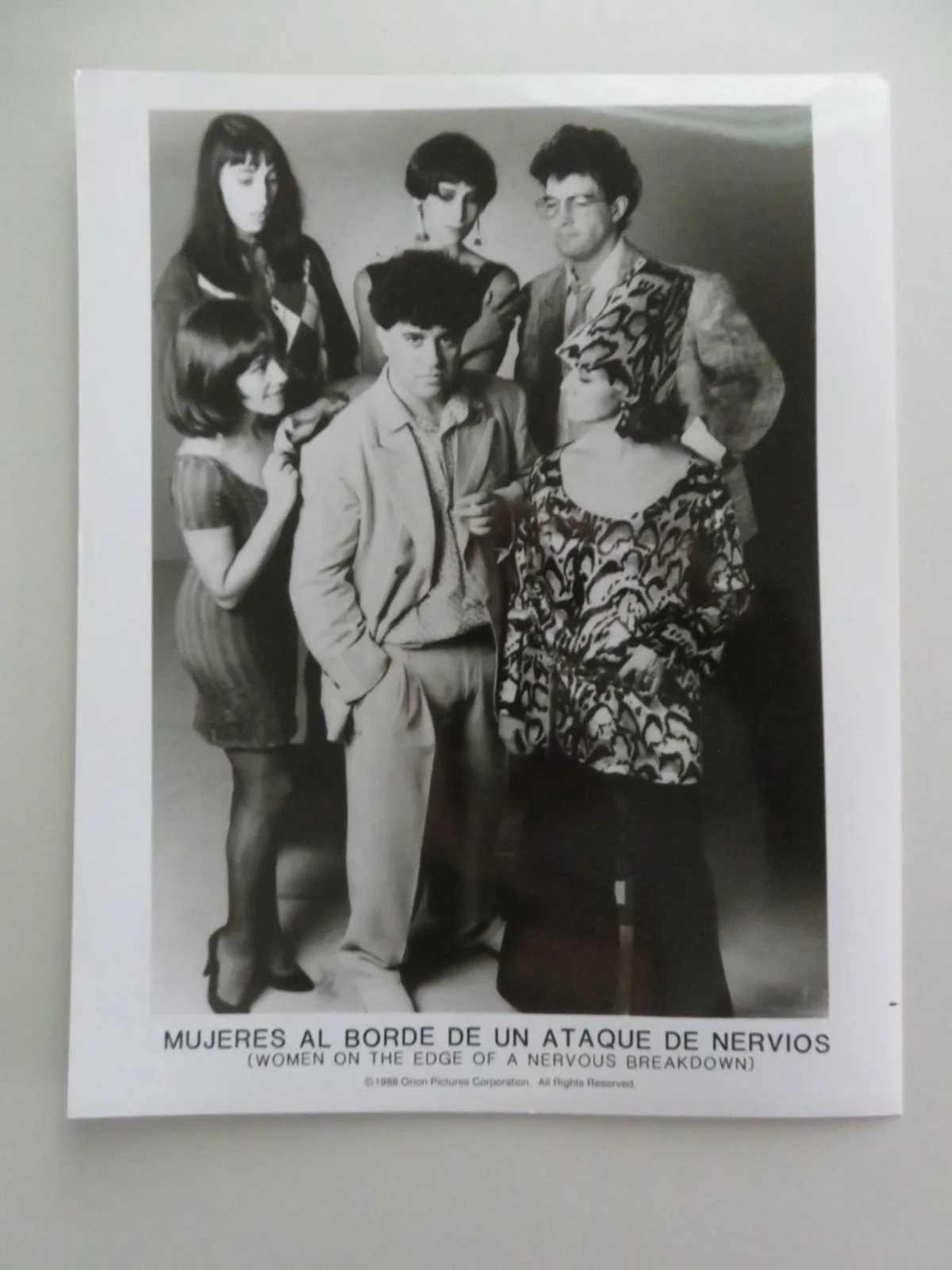 Women On The Verge Of A Nervous Breakdown - B MOVIE STILL PHOTO LOT OF 3 1988, изображение 3