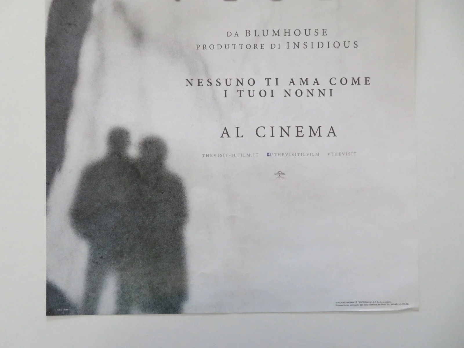 The Visit ITALIAN LOCANDINA POSTER OLIVIA DEJONGE ED OXENBOULD 2015, изображение 4
