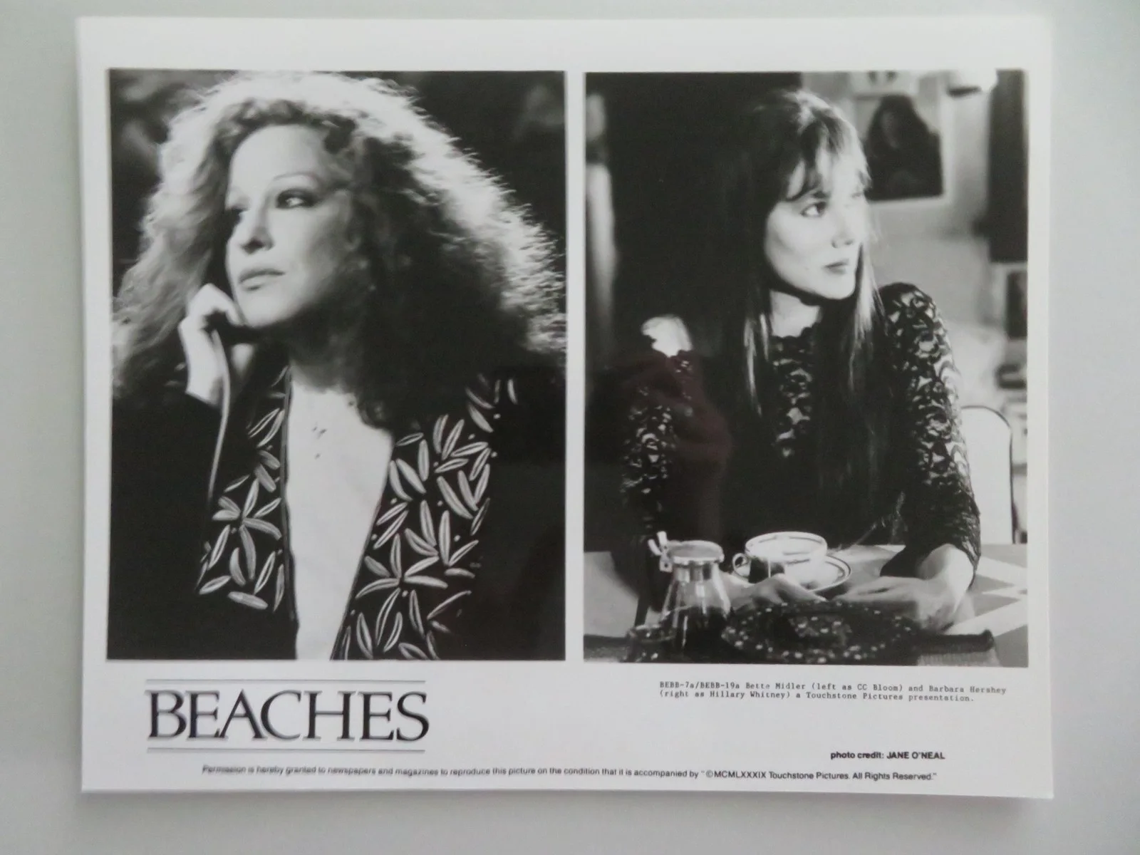 Beaches - B MOVIE STILL PHOTO LOT OF 7 BETTE MIDLER BARBARA HERSHEY 1988, изображение 3
