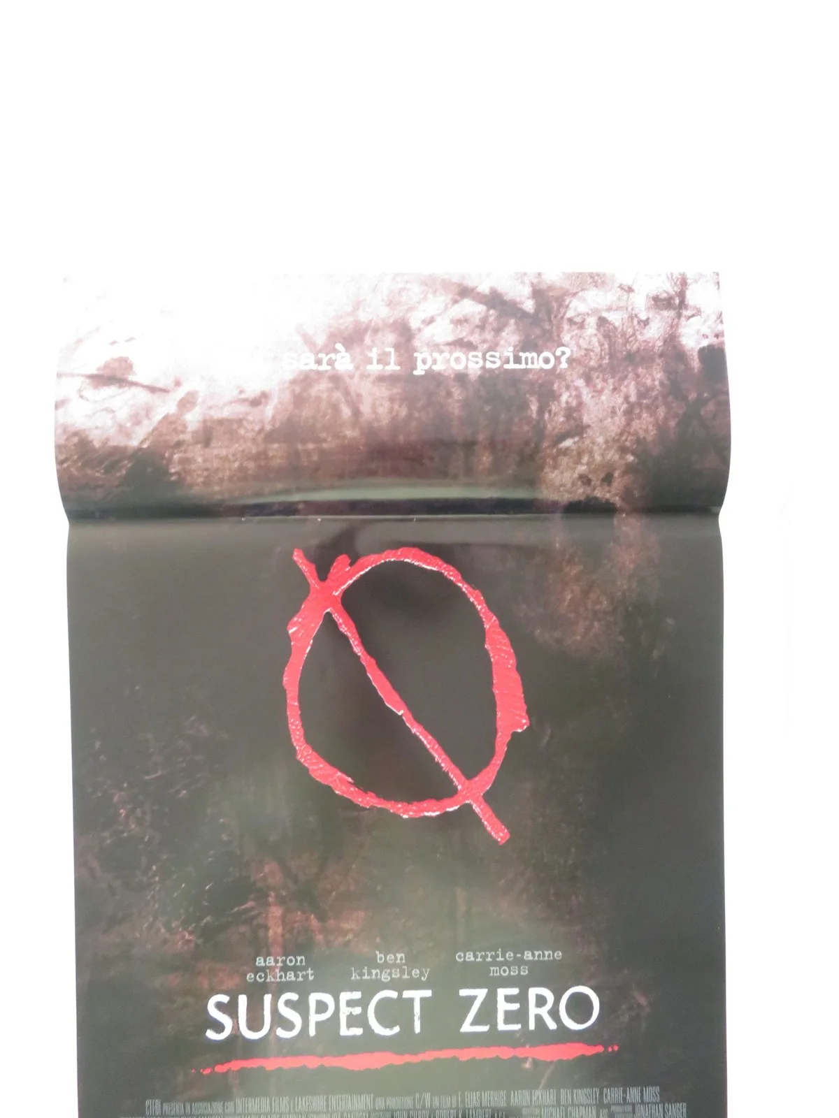 Suspect Zero ITALIAN LOCANDINA POSTER BEN KINGSLEY AARON ECKHART 2004, изображение 3