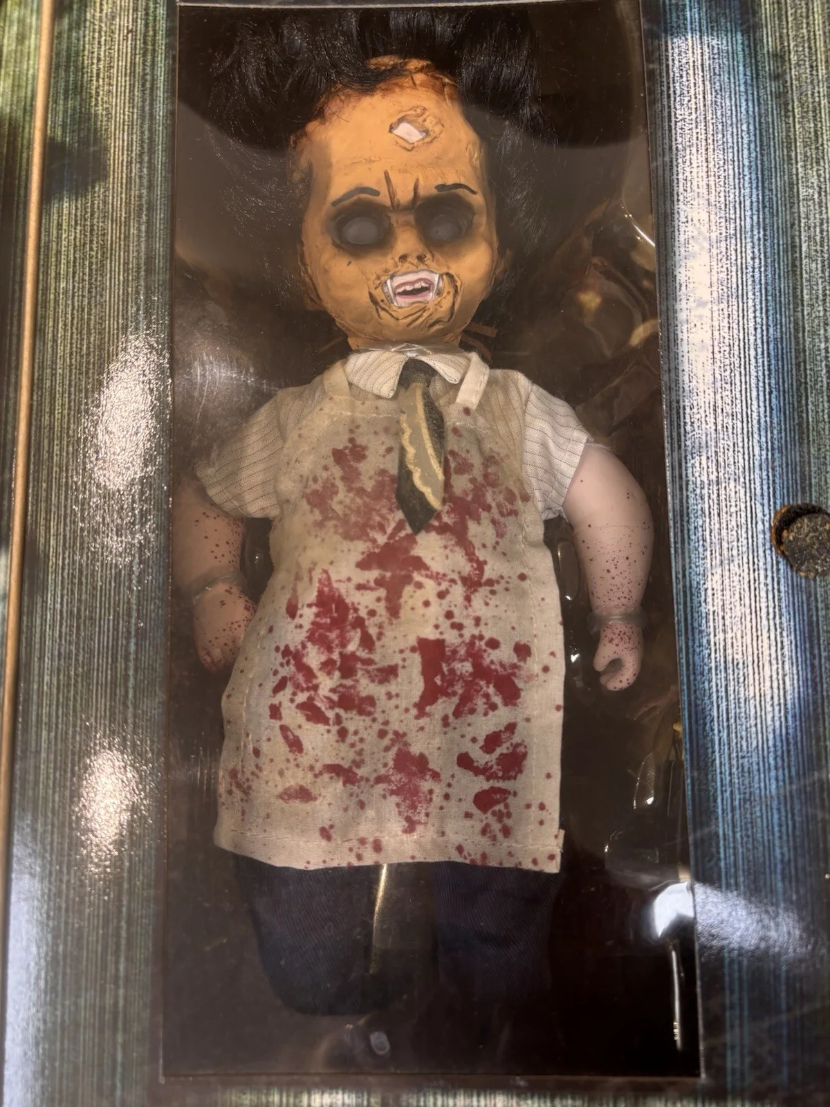 Living Dead Dolls Leatherface Mezco Texas Chain Saw Massacre Doll w Box Chainsaw, image 4